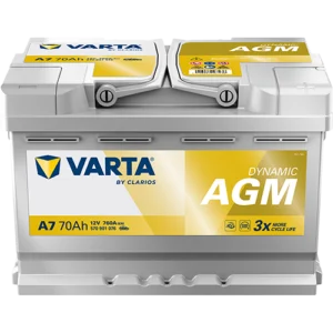 Çorlu Varta Akü 70 Amper 12V A7 AGM Start Stop