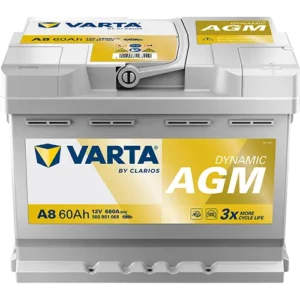 Çorlu Varta Akü 60 Amper 12V A8 AGM Start Stop