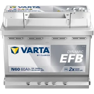 Çorlu Varta Akü 60 Amper 12V N60 EFB Start Stop